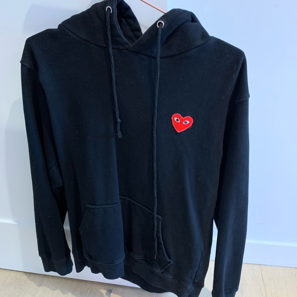 CDG PLAY black hoodie